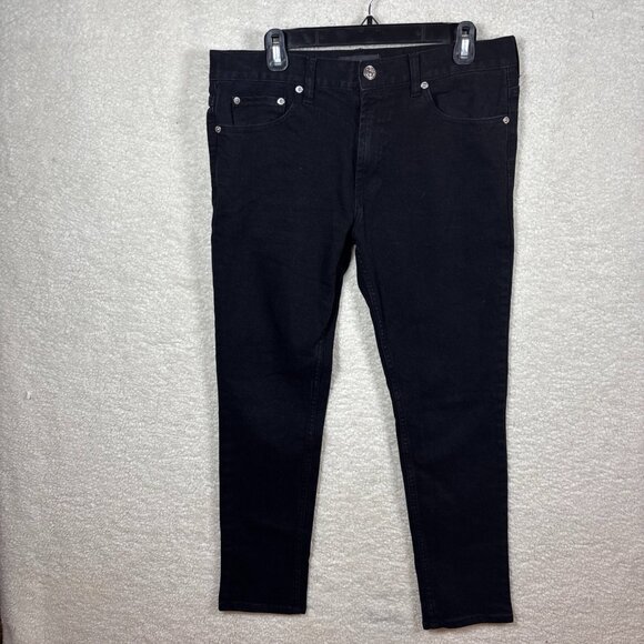 Pacsun Men’s Jeans Black Size 32x30 Skinny Straight Leg Stretch Denim - Picture 1 of 16